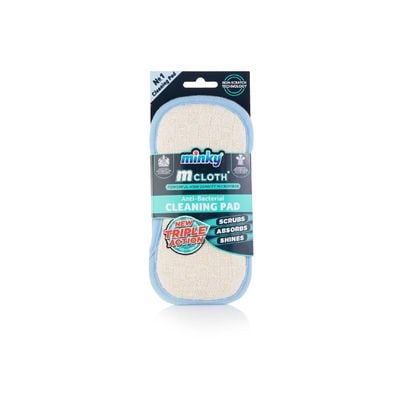 Minky M Triple Action Antibacterial Cleaning Pad, Blue