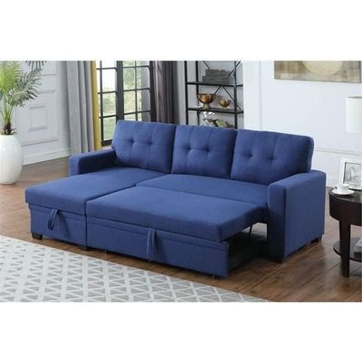 L-Shape Sectional Sleeper Sofa Cum Bed 5 Seater