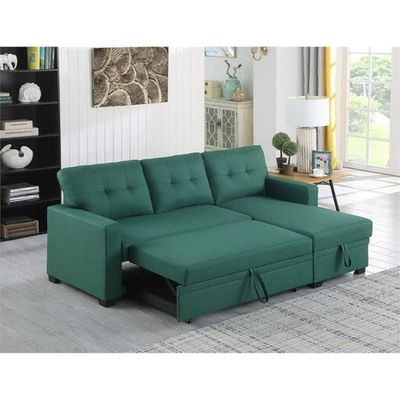 L-Shape Sectional Sleeper Sofa Cum Bed 5 Seater