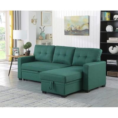 L-Shape Sectional Sleeper Sofa Cum Bed 5 Seater