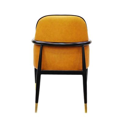 Luxury Armrest Leather Dining Chair AB1189A-Orange 