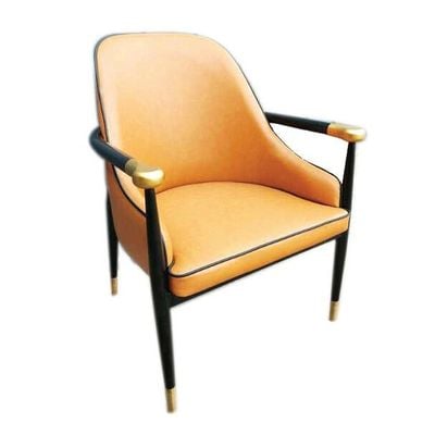 Luxury Armrest Leather Dining Chair AB1189A-Orange 