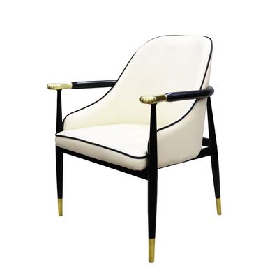 Luxury Armrest Leather Dining Chair AB1189B-White  