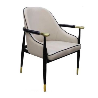 Luxury Armrest Leather Dining Chair AB1189C-Grey