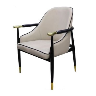 Luxury Armrest Leather Dining Chair AB1189C-Grey