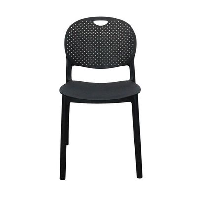 Polypropylene Armless Styled Dining Chair AB1209A-Black 