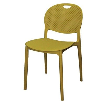 Polypropylene Armless Styled Dining Chair AB1209C-Yellow 