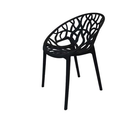 Polypropylene Indoor/Outdoor Plastic Chair AB1210A-Black 