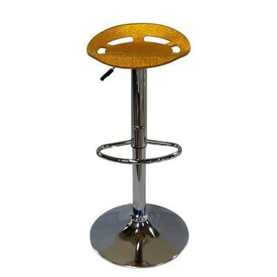 Contemporary Style Adjustable Height Stool JP1225B-Orange Yellow 