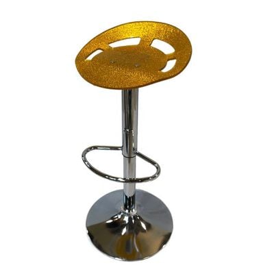 Contemporary Style Adjustable Height Stool JP1225B-Orange Yellow 