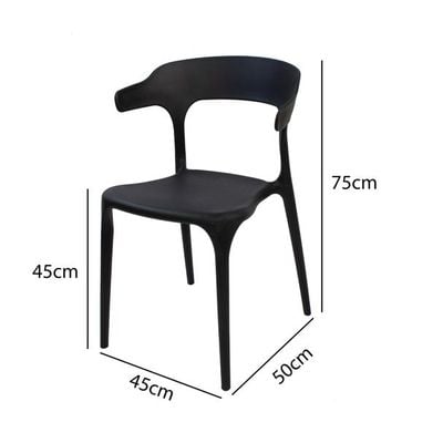 Polypropylene Indoor/Chair 1034A-Black 
