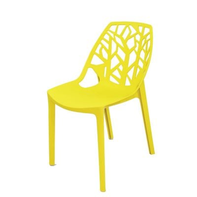 Polypropylene Dining Chair AB1038F-Yellow