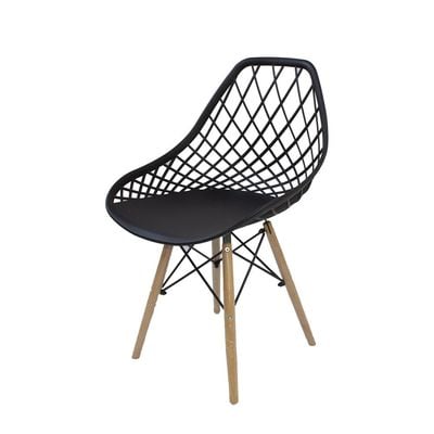 Modern Style  Polypropylene Dining Chair 1039A-Black 