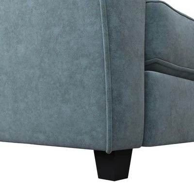 Wooden Twist Luxe Velvet Modern 3 Seater Sofa Set