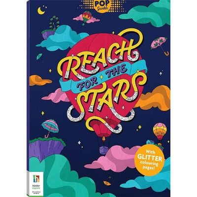 Hinkler Pop Sparkle Reach for The Stars Colouring Book