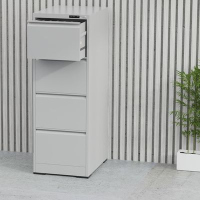 Mahmayi Victory Steel Japan OEM File Cabinet with Touch Screen Digital Lock with USB Charging Support, Portable Cabinet with 4 Storage Drawer, Vertical File Cabinet, Ideal for Office - Grey