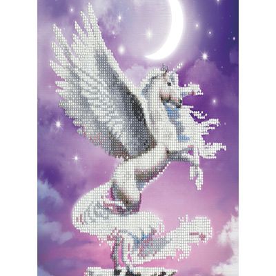 Hinkler Light Up Crystal Canvas Unicorn in Moonlight