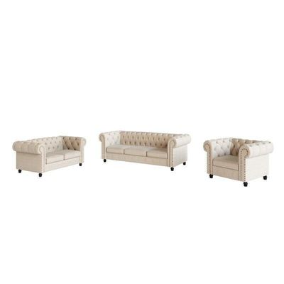 Chesterfield Destro Premium Living Room Sofa Set