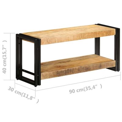 TV Cabinet 90x30x40 cm Solid Mango Wood