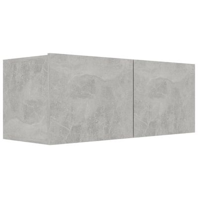 TV Cabinets 3 pcs Concrete Grey Engineered Wood