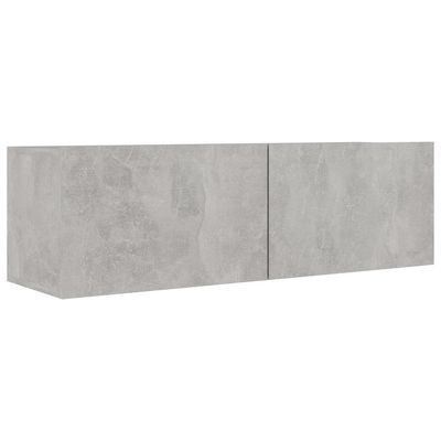 TV Cabinets 3 pcs Concrete Grey Engineered Wood