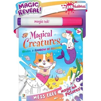 Hinkler Inkredibles Magic Ink Pictures Magical Creatures Colouring Kit