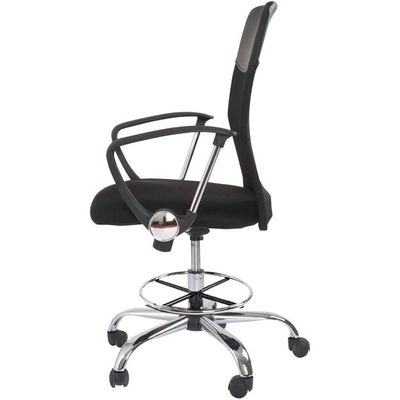 Mahmayi Renewed Executive Mesh Office Chair With Adjustable Seat Design And Breathable Mesh Backrest- Easy Mobility Castors – Black (With Draft Kit, Low Back)