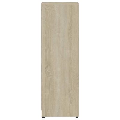 Bathroom Cabinet Sonoma Oak 30x30x95 cm Engineered Wood