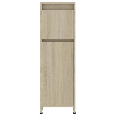 Bathroom Cabinet Sonoma Oak 30x30x95 cm Engineered Wood