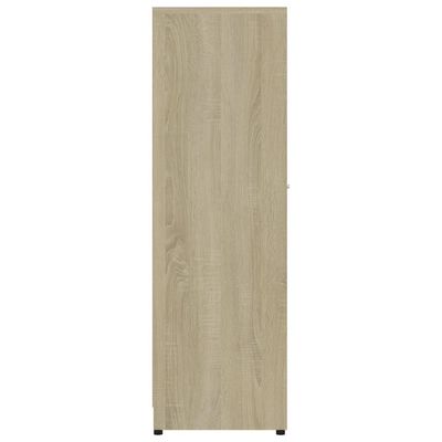 Bathroom Cabinet Sonoma Oak 30x30x95 cm Engineered Wood