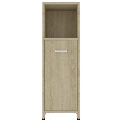 Bathroom Cabinet Sonoma Oak 30x30x95 cm Engineered Wood