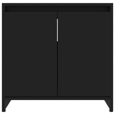 Bathroom Cabinet Black 60x33x61 cm Engineered Wood