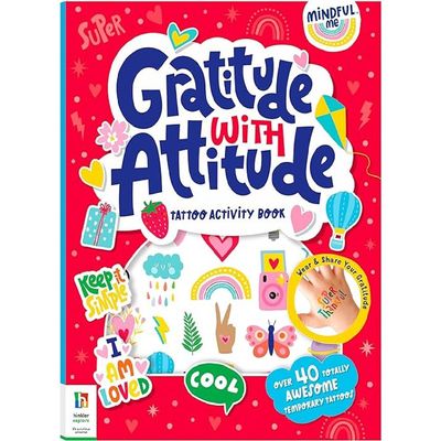 Hinkler Mindful Me Gratitude with Attitude Tattoo Activity Book