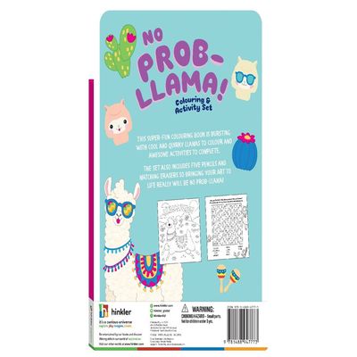 Hinkler No Prob llama Coloring & Activity Set