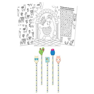 Hinkler No Prob llama Coloring & Activity Set