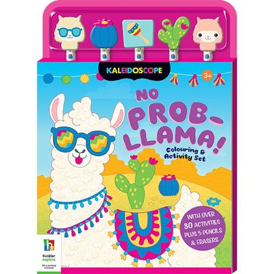 Hinkler No Prob llama Coloring & Activity Set