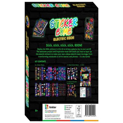 Kaleidoscope Sticker Bomb Electric Neon