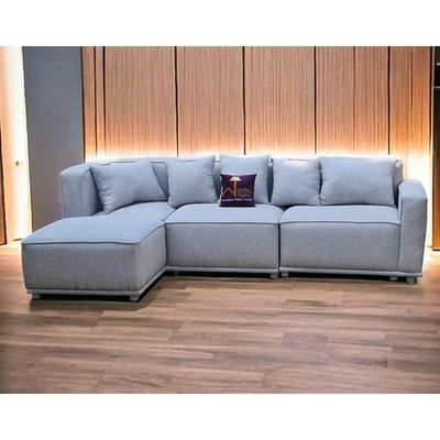 Madera Handmade Modular Sectional Sofa Set 5 Seater (Cream)