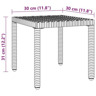 Sun Loungers 2 pcs with Table Poly Rattan Black