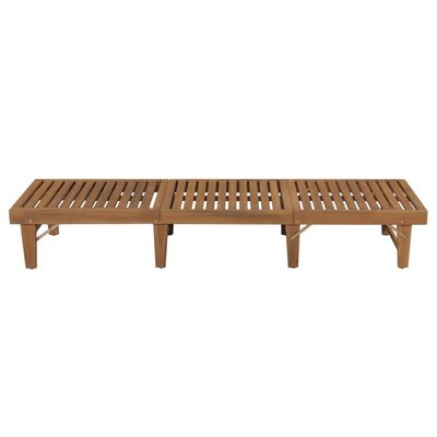 Folding Sun Lounger Solid Acacia Wood