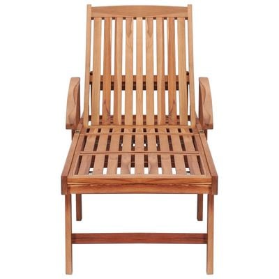 Sun Loungers 2 pcs Solid Teak Wood