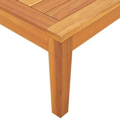 Garden Table 64x64x29 cm Solid Acacia Wood