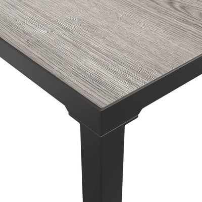 Garden Coffee Table Grey 55x55x31 cm DPC and Steel