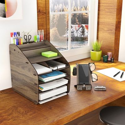 HC Home Canvas Cosmo Organizer Large (Walnut)