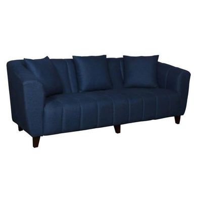 Wooden Twist Premium Rolled Arms 3 Seater Sofa