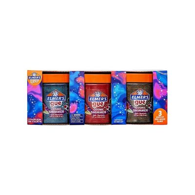 Elmer's Glue Premade Slime Cosmic Shimmer Glitter Slime Pack of 3