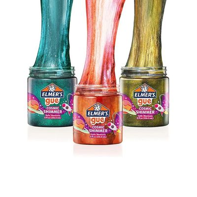 Elmer's Glue Premade Slime Cosmic Shimmer Glitter Slime Pack of 3