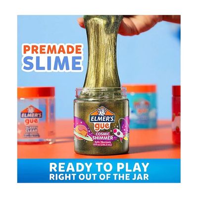 Elmer's Glue Premade Slime Cosmic Shimmer Glitter Slime Pack of 3