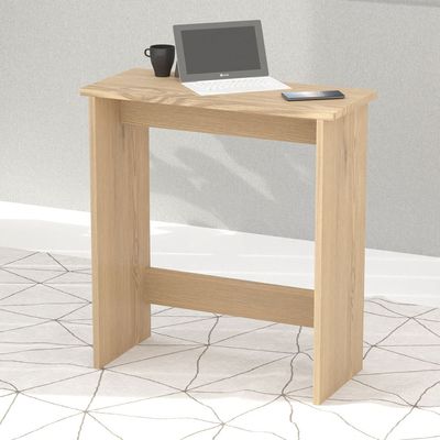 Mahmayi Modern Study Desk with Foot Rest Support, Modern Executive Desks Ideal for Office, Home, Schools, Laptop, Computer Workstation Table - Light Imperia