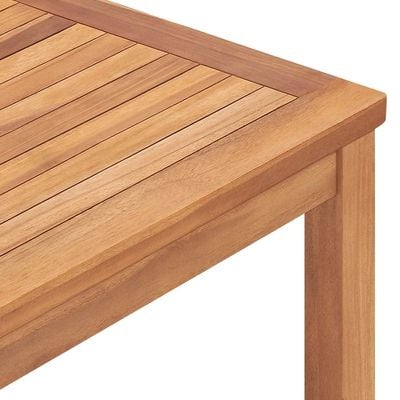 Garden Dining Table 160x80x77 cm Solid Teak Wood